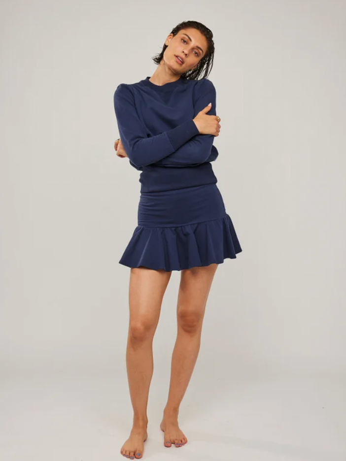 Ginger Skirt Navy (6544952393925)