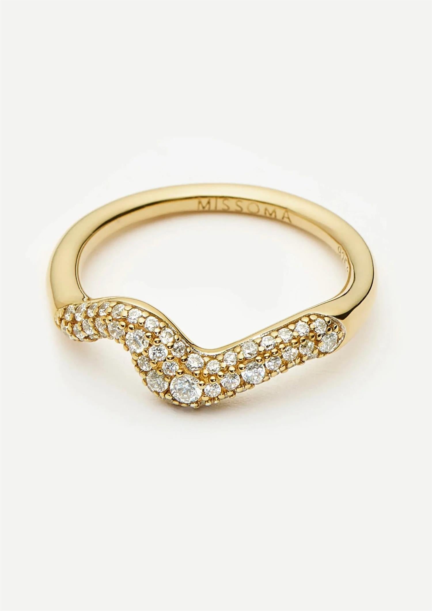 Molten Snow Stacking Ring (8434653593797)