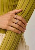 Molten Snow Stacking Ring (8434653659333)