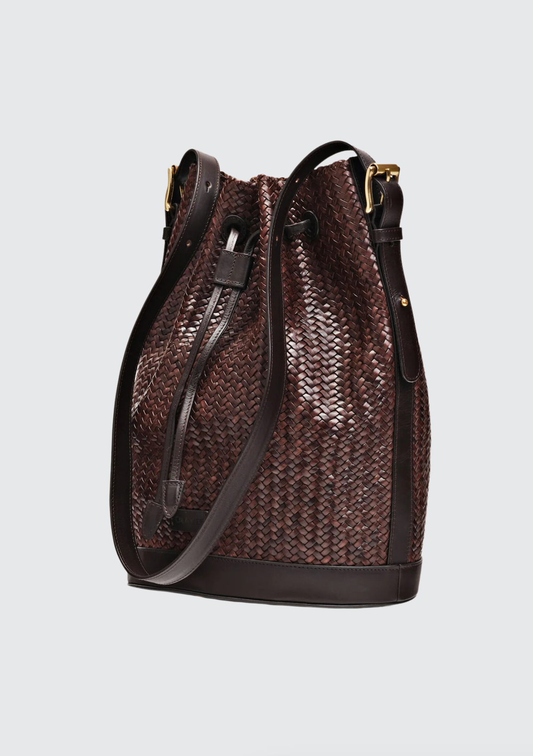 Gaya Umber Twill Bucket Bag (8136931475653)