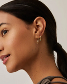 Tennis Charm Mini Hoop Earrings (8433809227973)