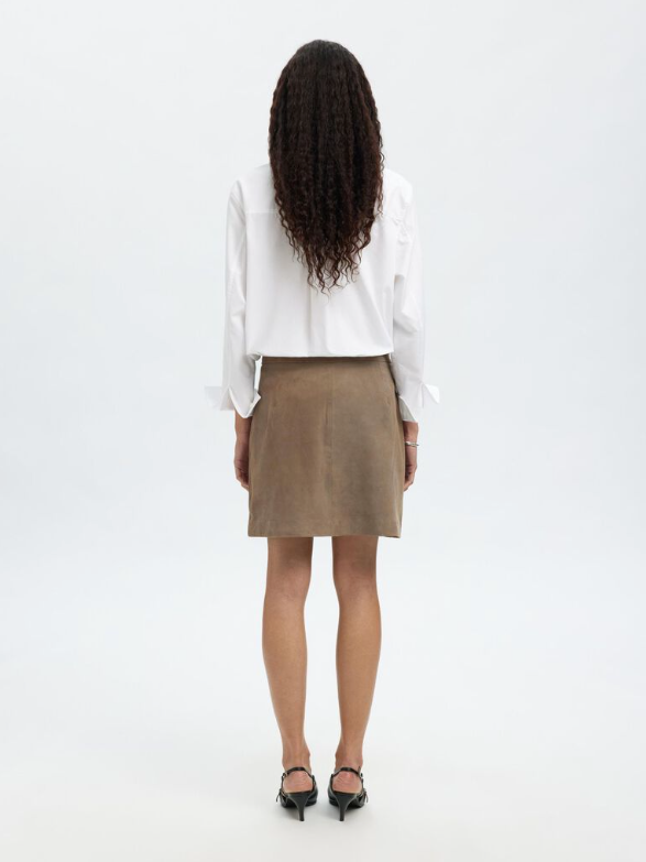 Kaya Mini Suede Skirt (8403485655237)
