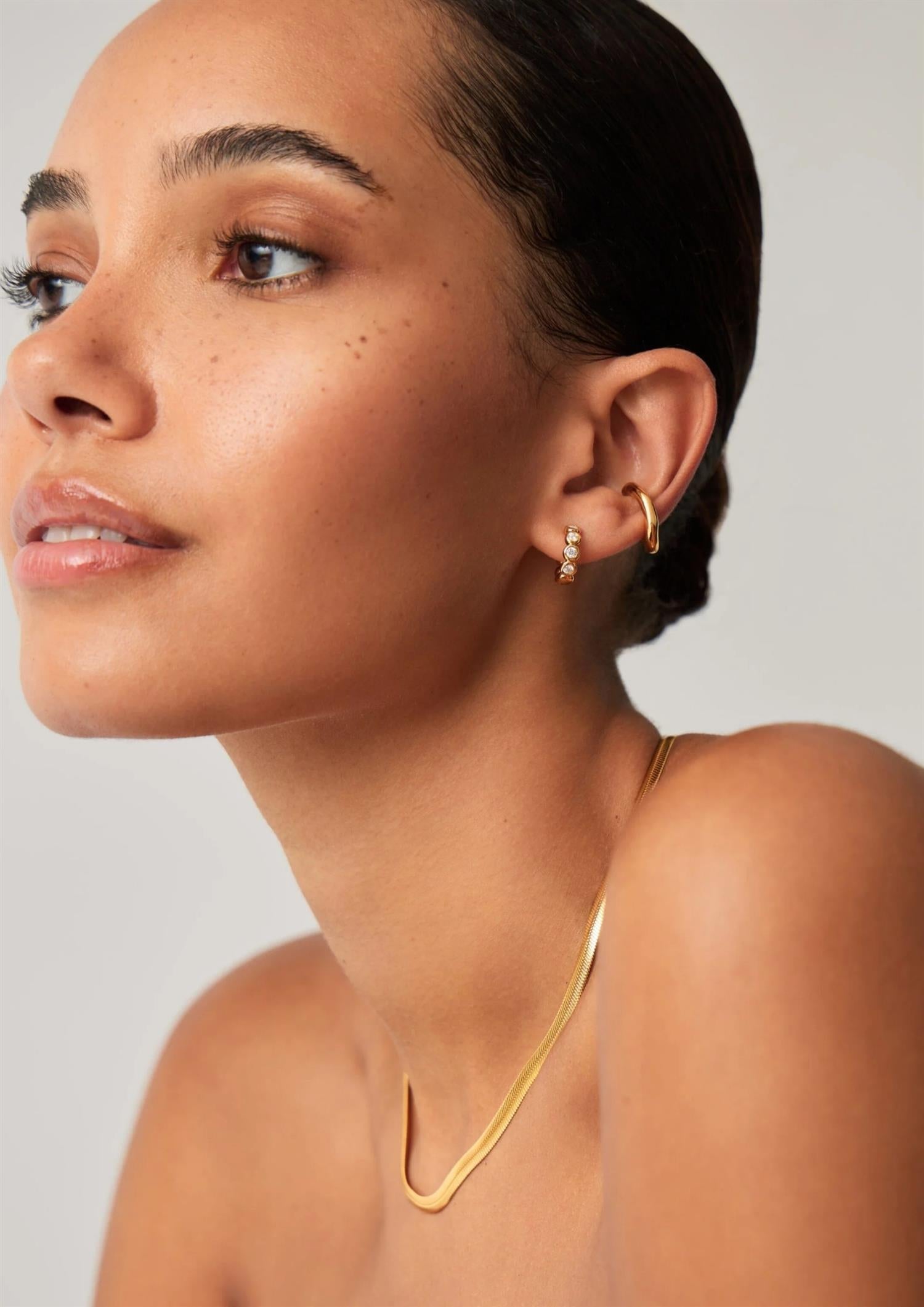 Tennis Small Hoop Earring (8431973040325)