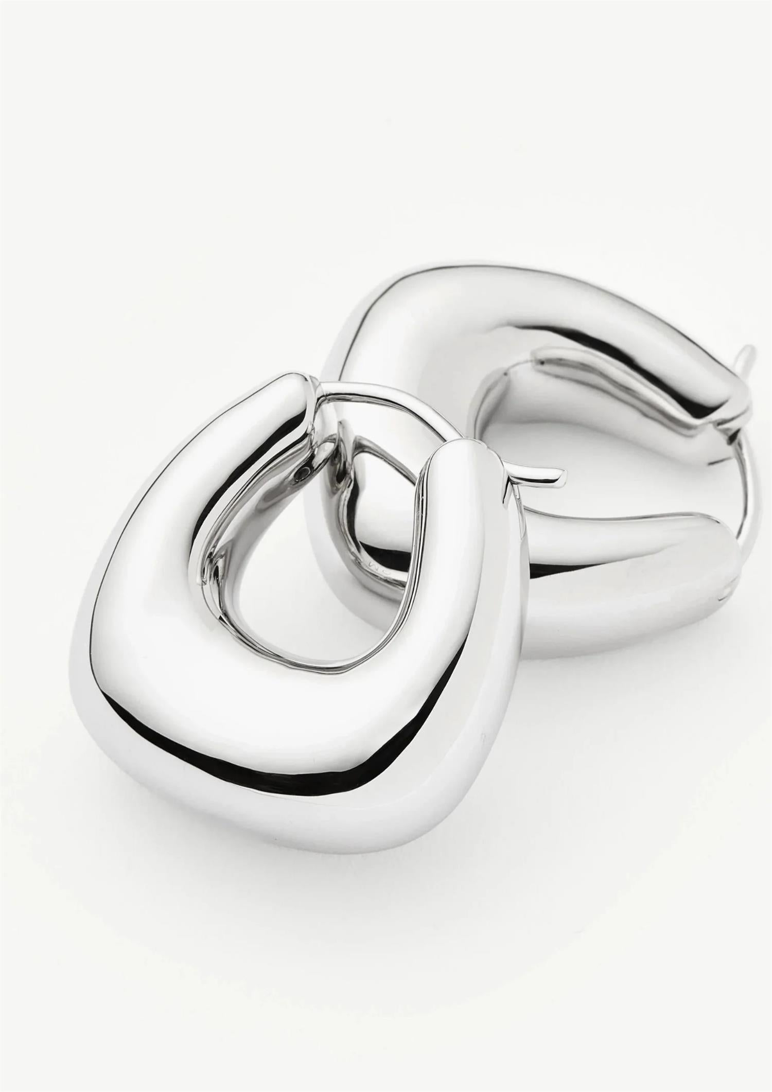 Sculptural Cubby Small Hoop (8431973138629)