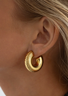 Arlo Chunky Ribbed Earrings (8164244127941)