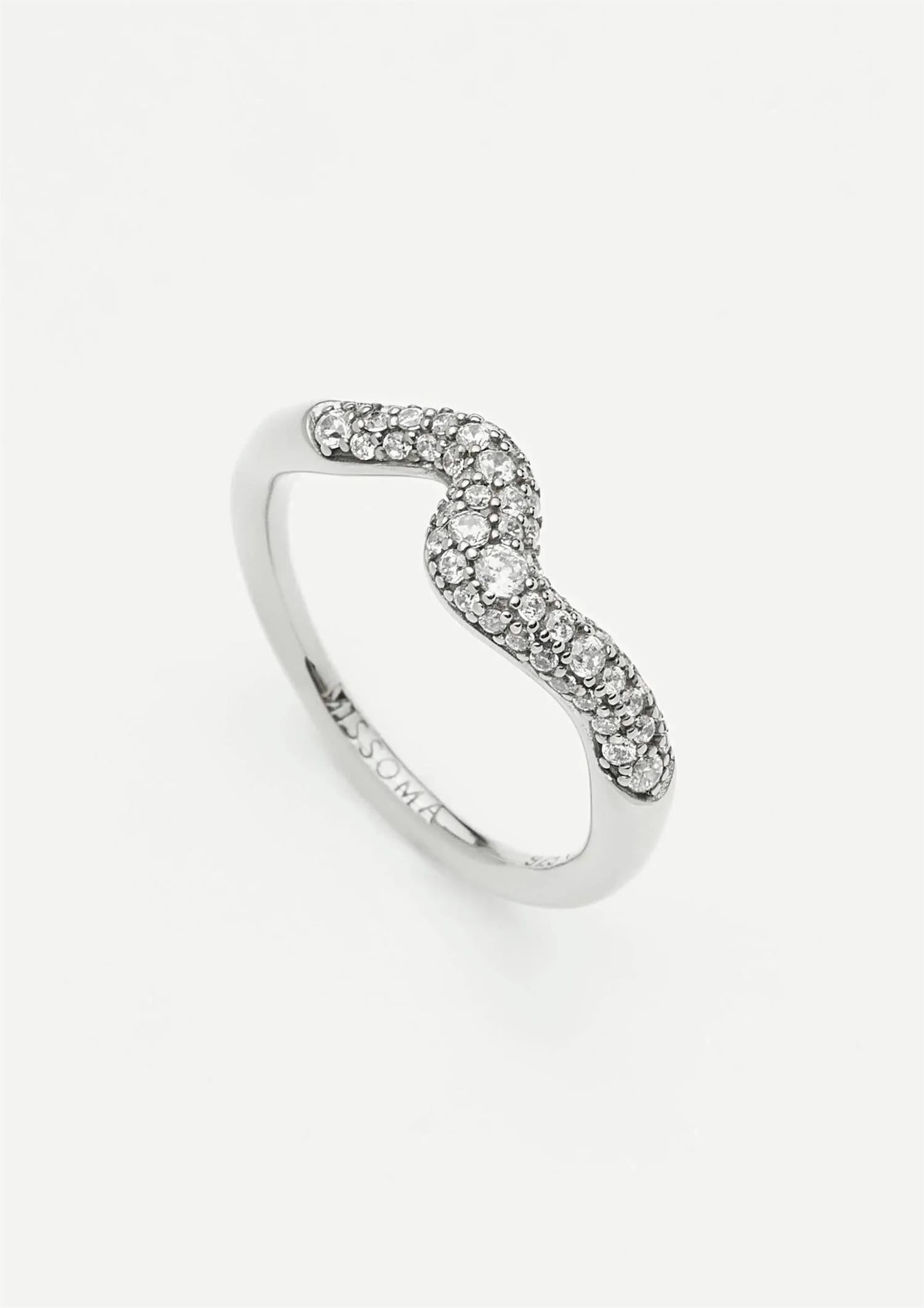 Molten Snow Stacking Ring (8434653659333)