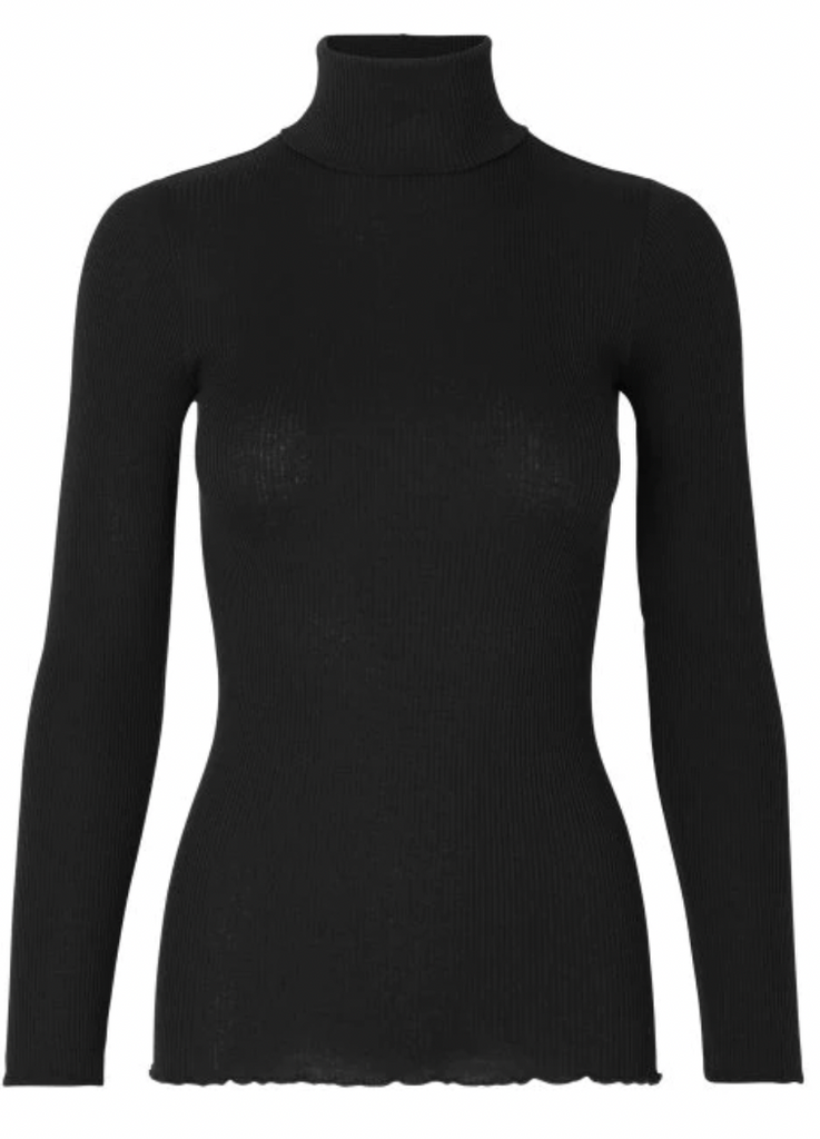 Silk T-shirt Roller Neck (7324026896581)