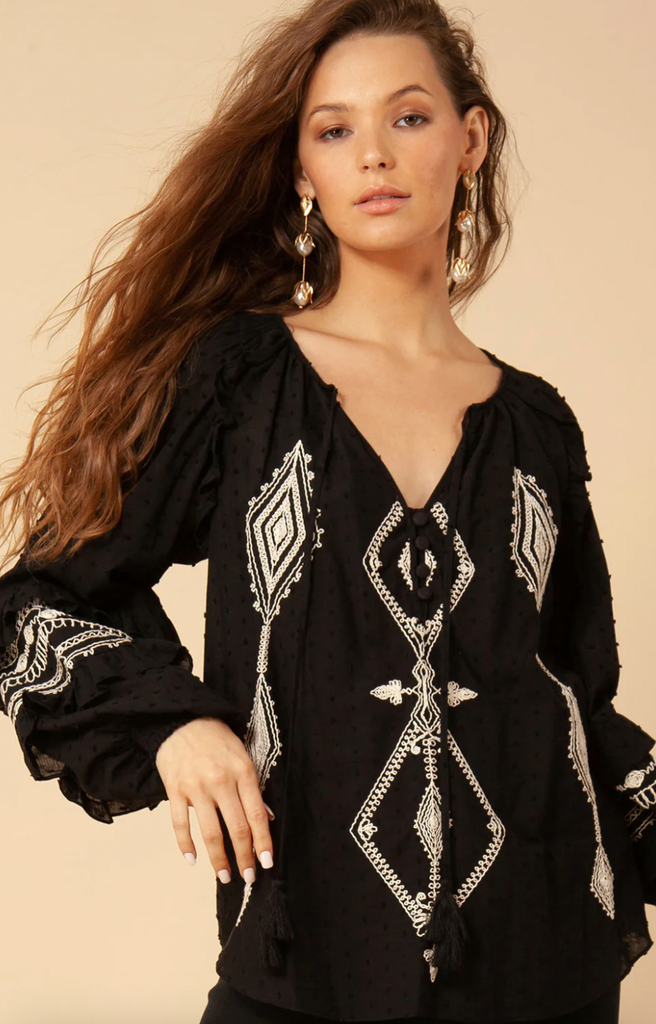 Dyana Top With Embrodery (7453729128645)