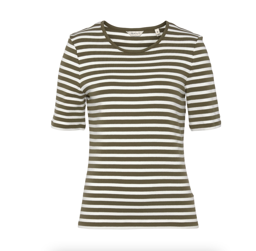 Slim Striped Ribbed T-shirt (7460343447749)